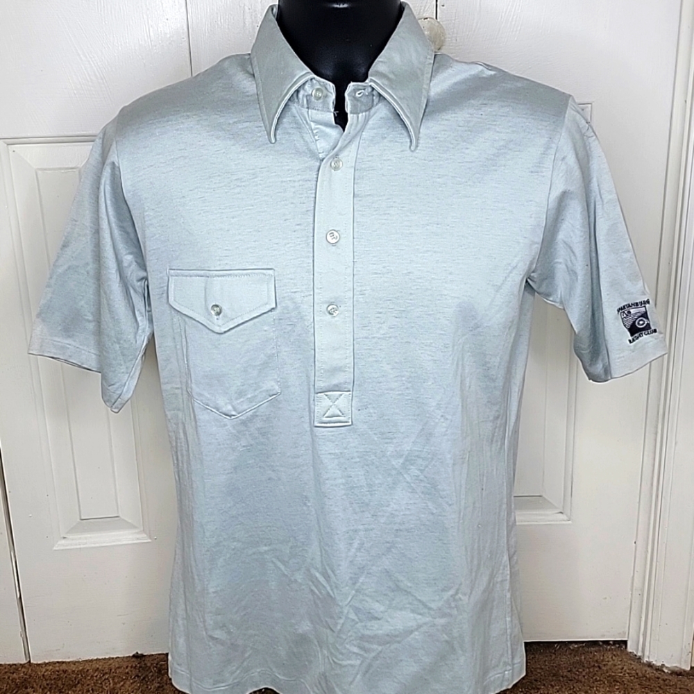 Pickering Active Sportswear Polo Shirt Vintage Size Medium Gray
